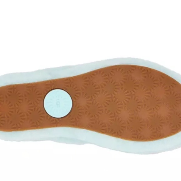 Uggs Fluff Slippers Mint Baby Blue Sz 9 Great Condition Awesome Summer Item - Picture 9 of 11